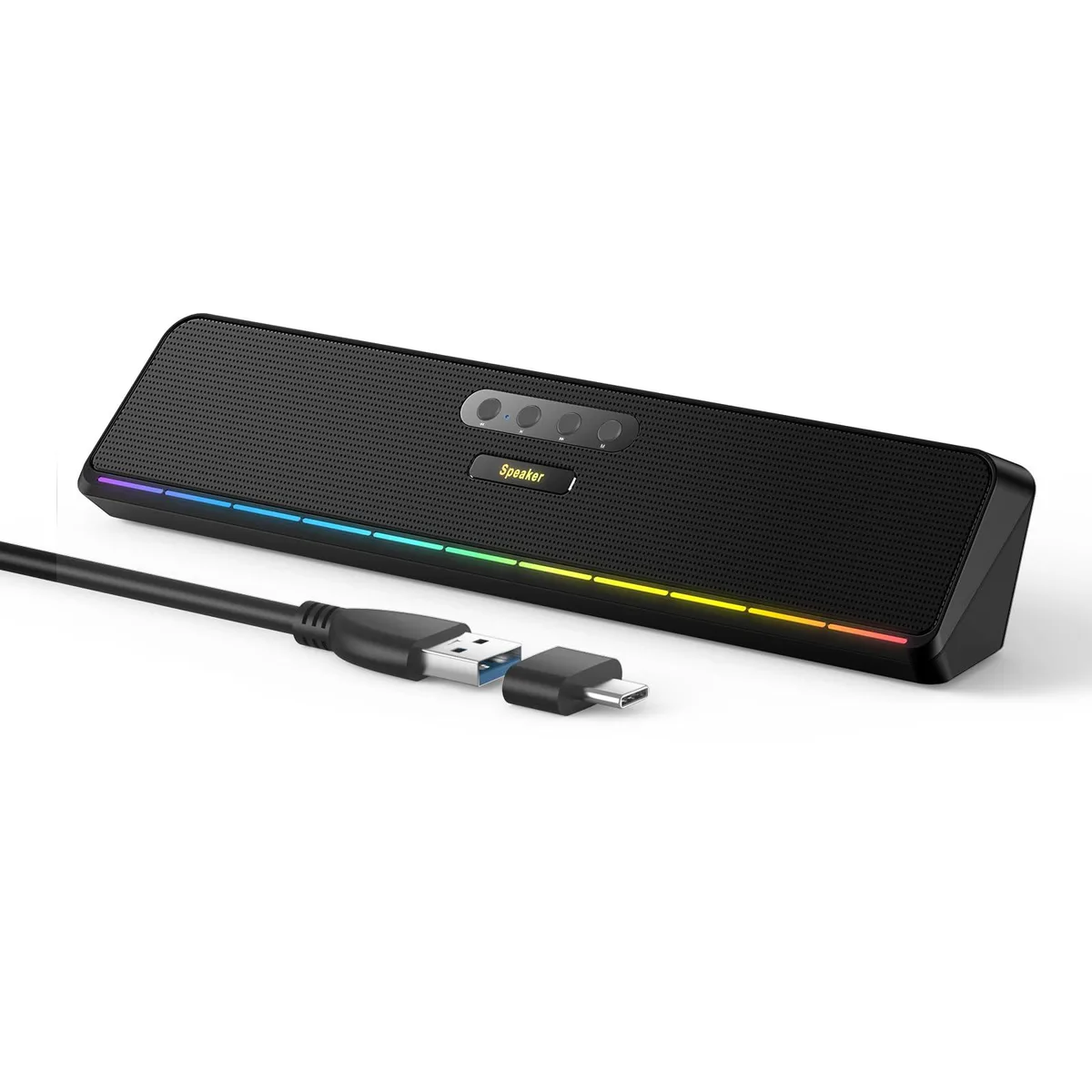  BUSP-HYY E-3576 Black 2.0 USB Speaker 25W Bluetooth — product photo