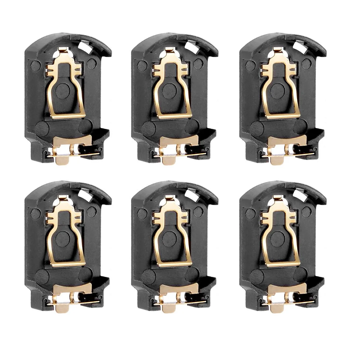 Unique-Bargains Unique-Bargains CR2032 battery holder 6pcs brown 24x15mm 20mm terminals — product photo