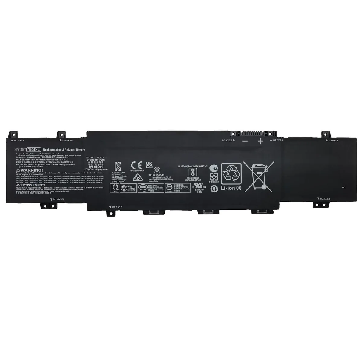 GSM Outdoors GSM Outdoors TI04XL 2 in 1 accessory 55.67Wh 15.12V — product photo