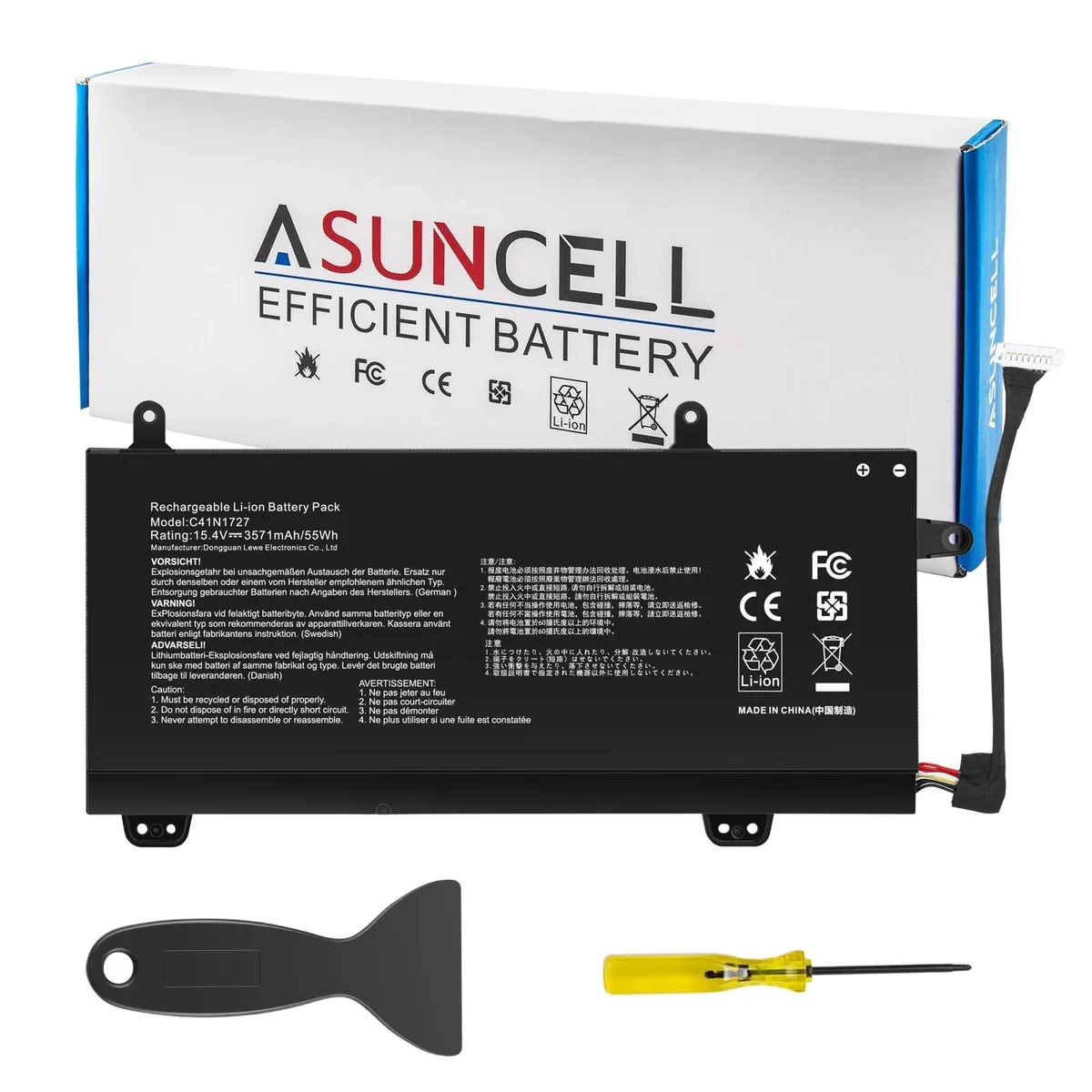 Batianda Batianda C41N1727 15.4V 55Wh Laptop Battery for Asus Zephyrus M GM501 Series — product photo