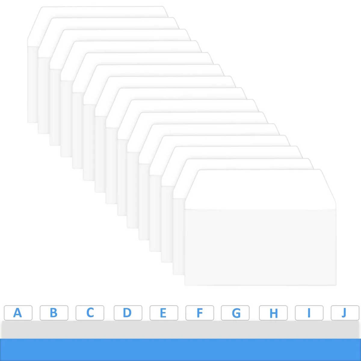  Zonon Sticky Index Tabs White 2×1.6 in 200 pc — product photo