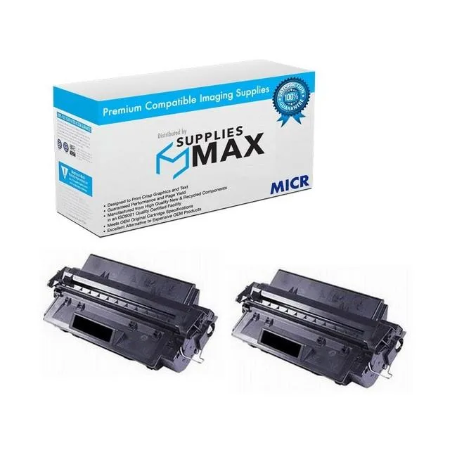 SuppliesMax SuppliesMax Compatible MICR Toner Cartridge 2-Pack 5000 Pages Black — product photo