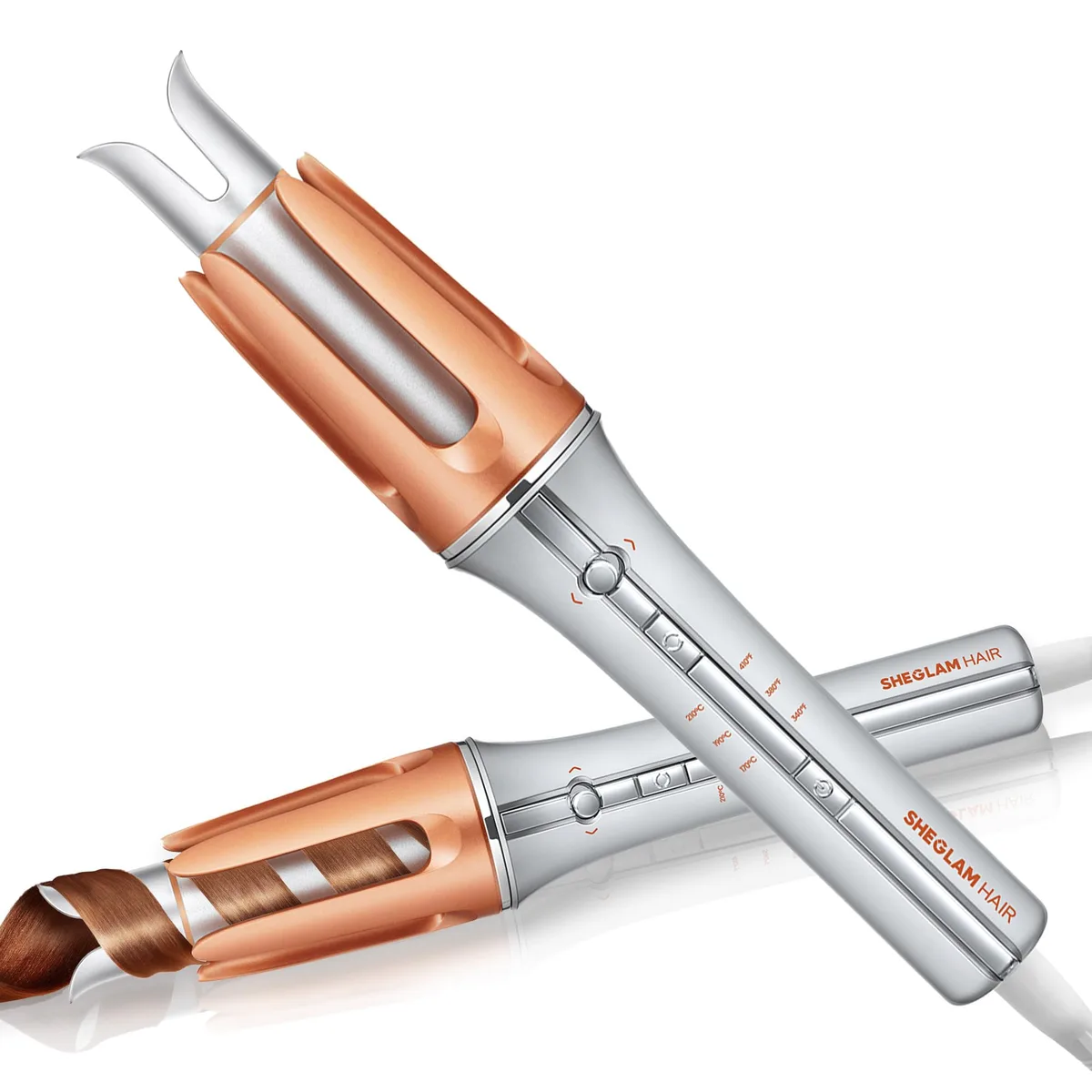  SHEGLAM Automatic Curling Iron 1.25 Inch Rose Gold — product photo