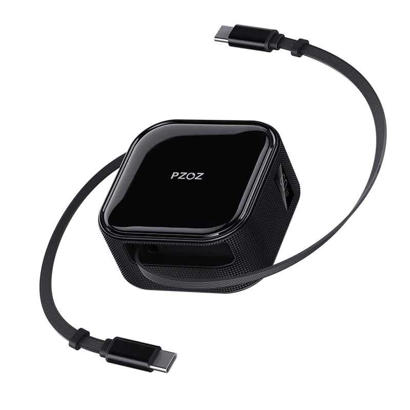 Mobee Mobee Retractable USB-C Cable 60W Dual Retraction Magnetic Stand iPhone 16/15 — product photo