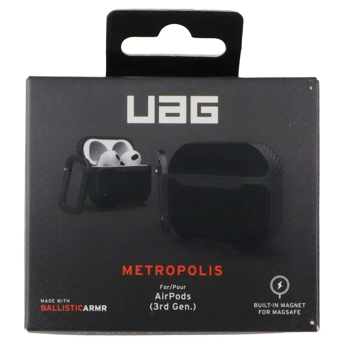 UAG UAG Metropolis Ballistic ARMR MagSafe Case for AirPods 3rd Gen 2021 Black — product photo