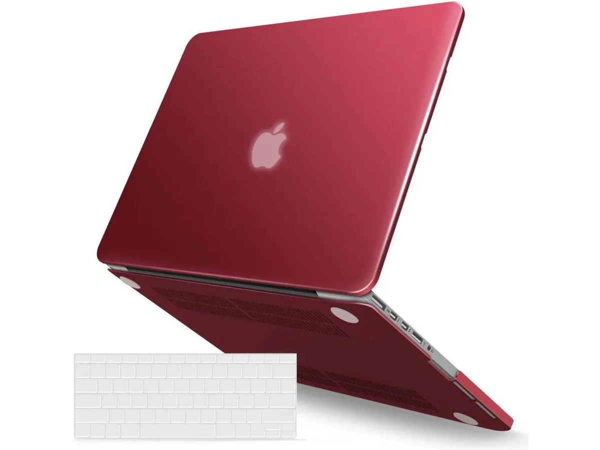 Werleo Werleo A1502 hard shell laptop case Wine Red with keyboard cover — product photo