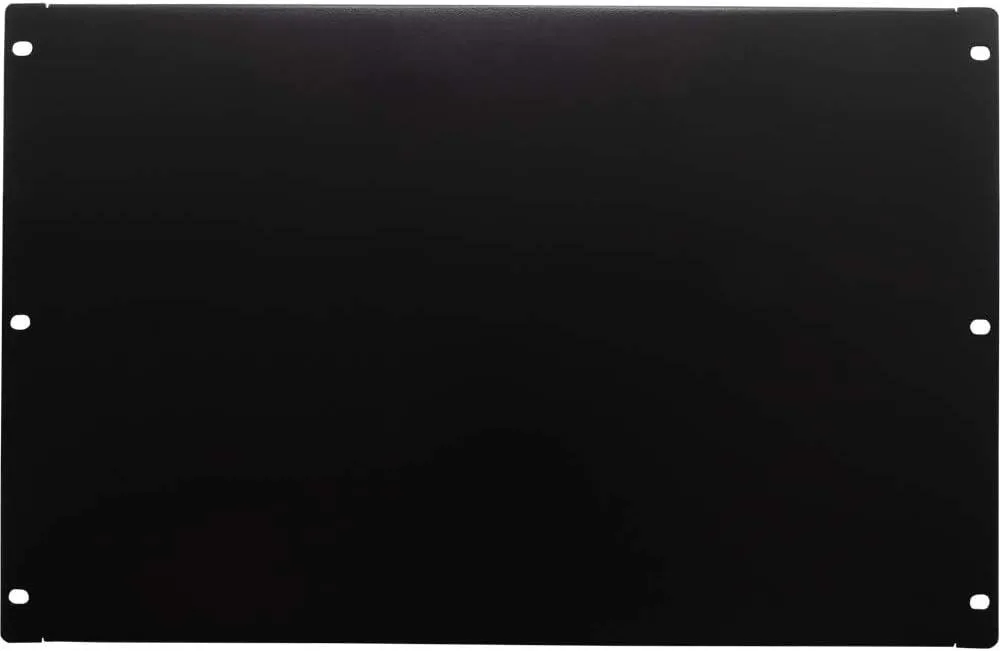 TAURKENAM TAURKENAM 7U Blank Panel 19in 12.25H Black 10-32 Screws — product photo