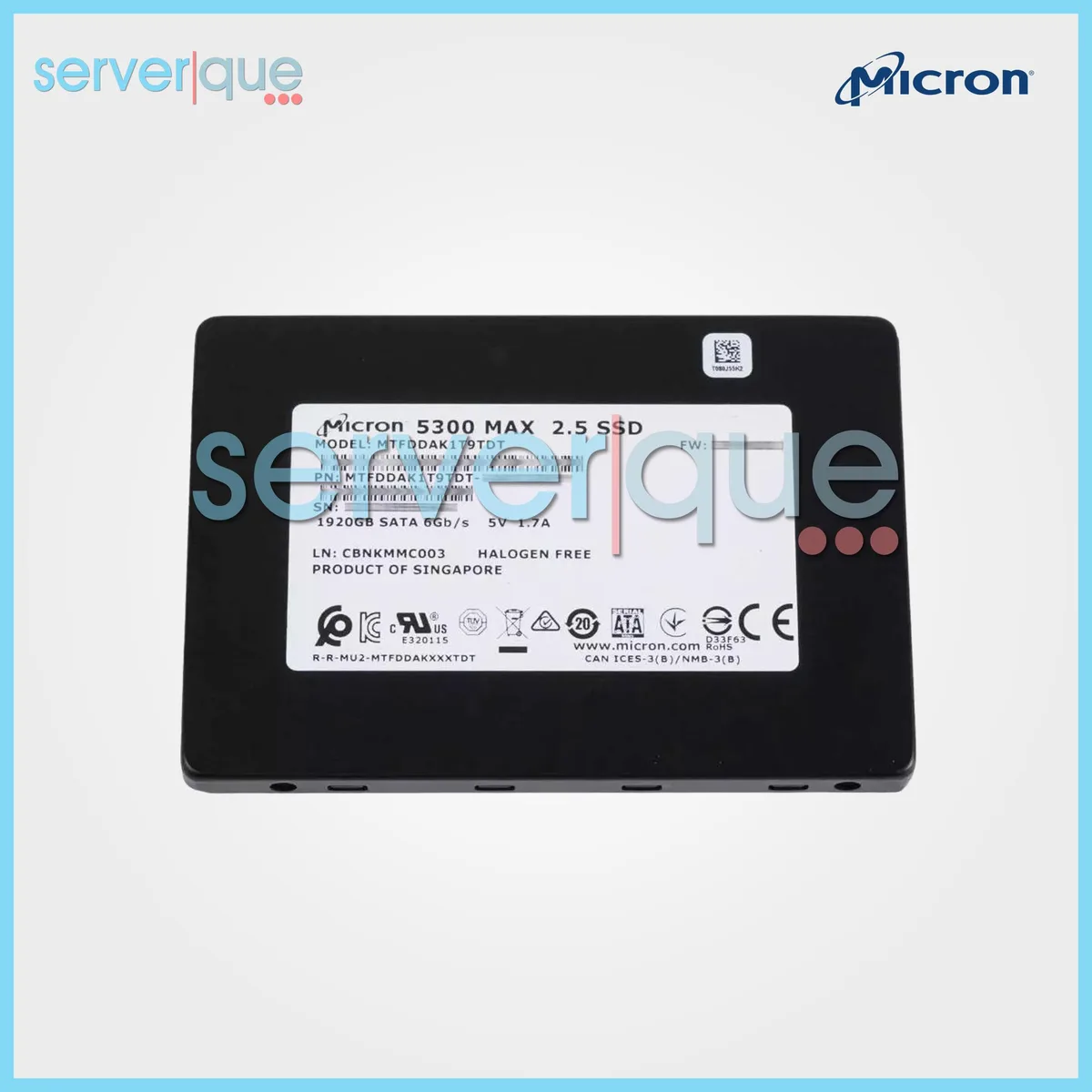 Micron Micron 5300 MAX 1.92TB SATA 2.5" internal SSD — product photo
