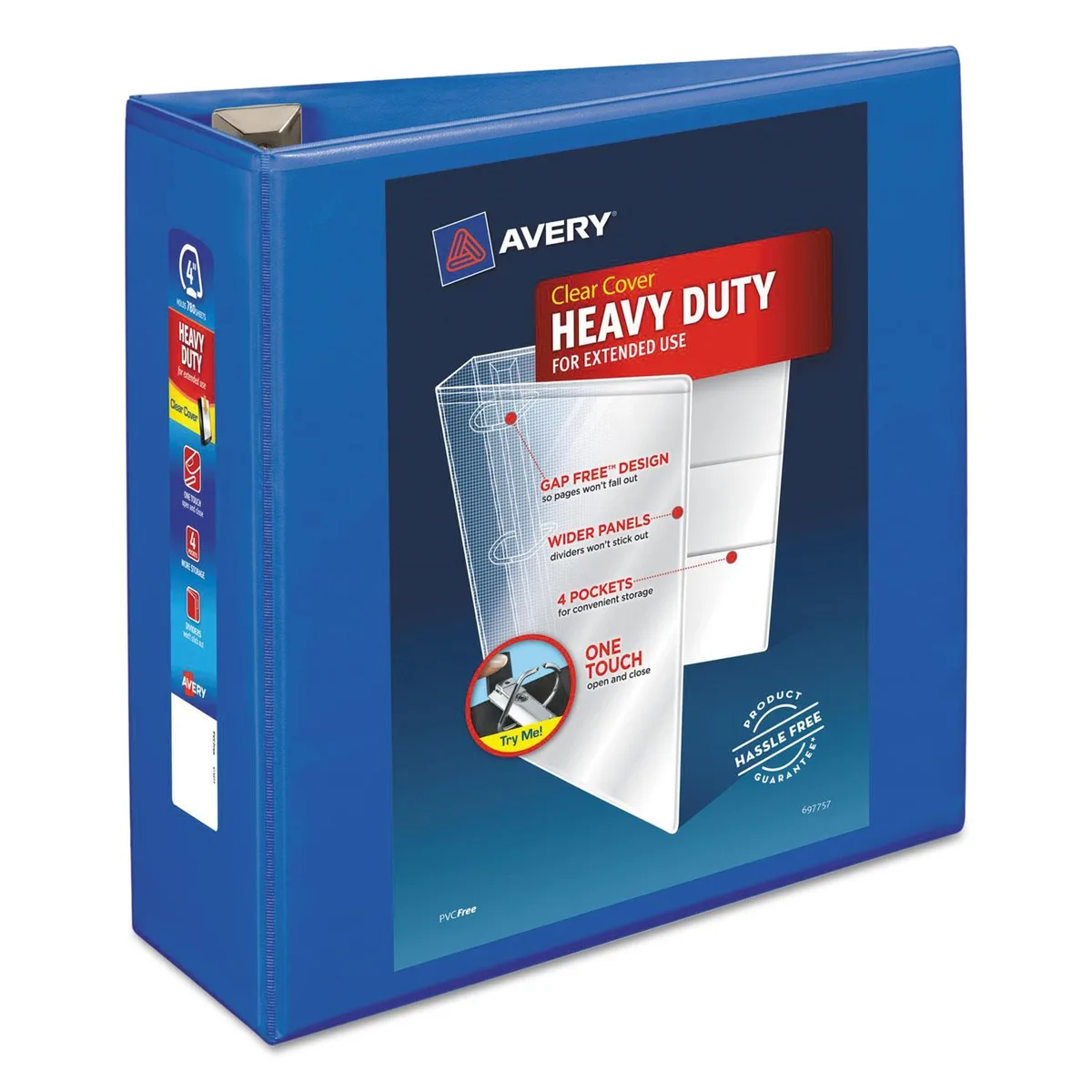 Avery Avery AVE79814 Heavy-Duty View Binder 4" Pacific Blue — product photo