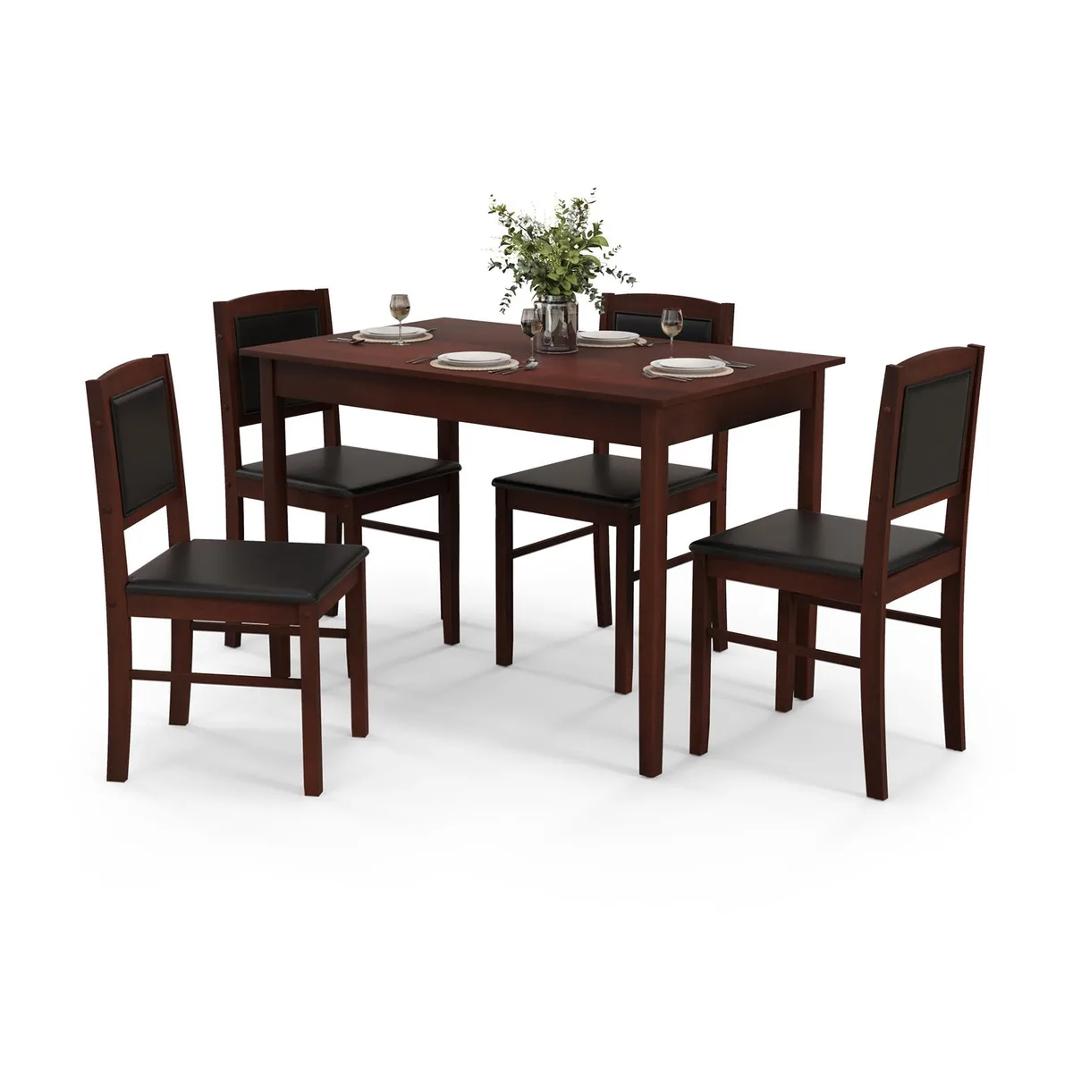 SlickBlue SlickBlue 5-Piece Dining Set Brown 45" x 28" x 30 — product photo