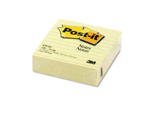 3M 3M 675YL Post-it Notes Pad 300 Sheets — product photo