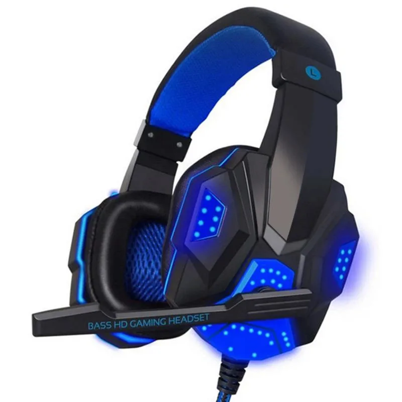Hetai Tech Hetai Tech Gaming Headset Wired 40mm LED Microphone 3.5mm USB headphone — product photo