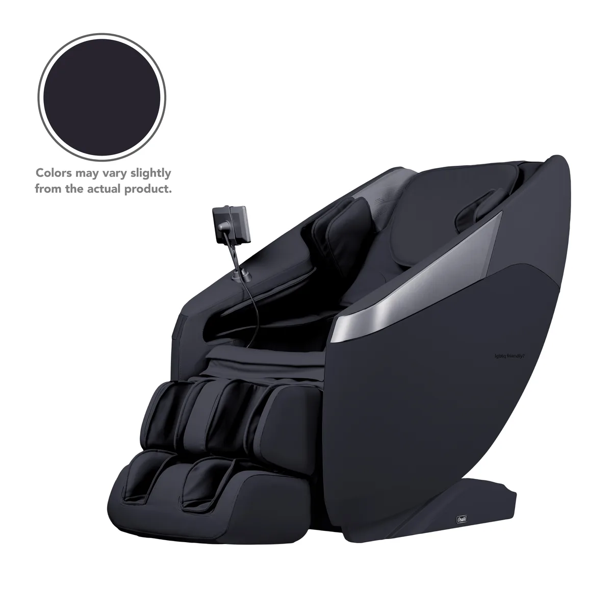 Osaki Nova II 3D+ massage chair recliner in neutral fabric finish