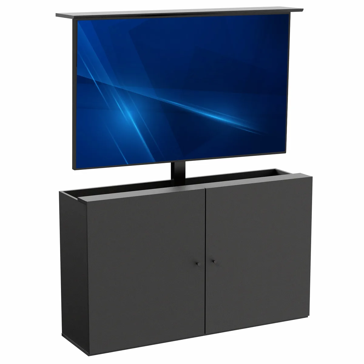 VIVO VIVO CASE-KIT-EUP1B Motorized Vertical Lift TV Cabinet Kit Black 32-55" 132 lbs — product photo