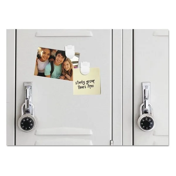 Advantus Advantus Magnetic Adhesive Clips 0.25 Inch White 20 Pack 75356 — product photo