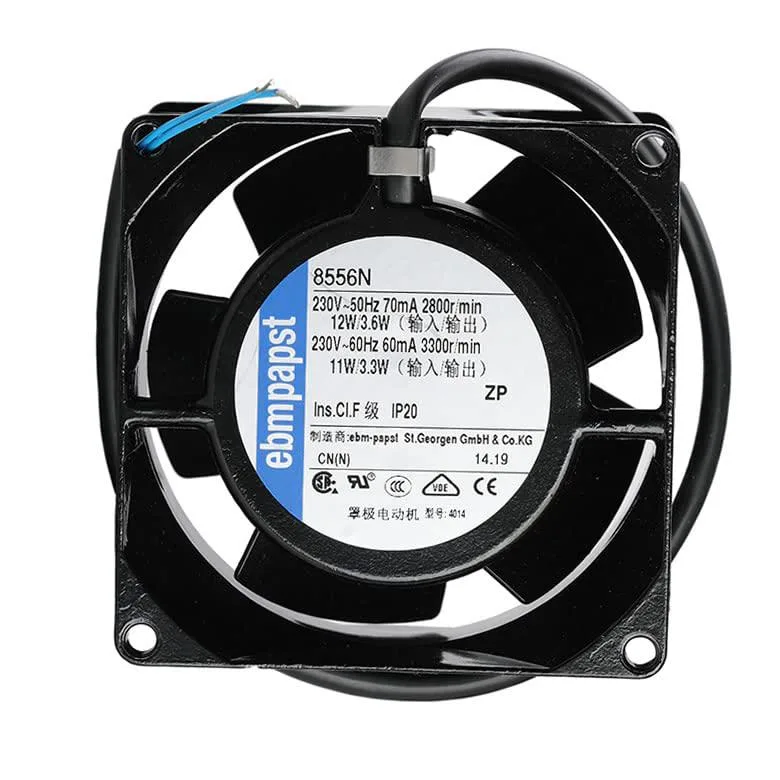 NDLIULEI NDLIULEI 8556N 80×80×38mm 230V 12/11W case fan — product photo