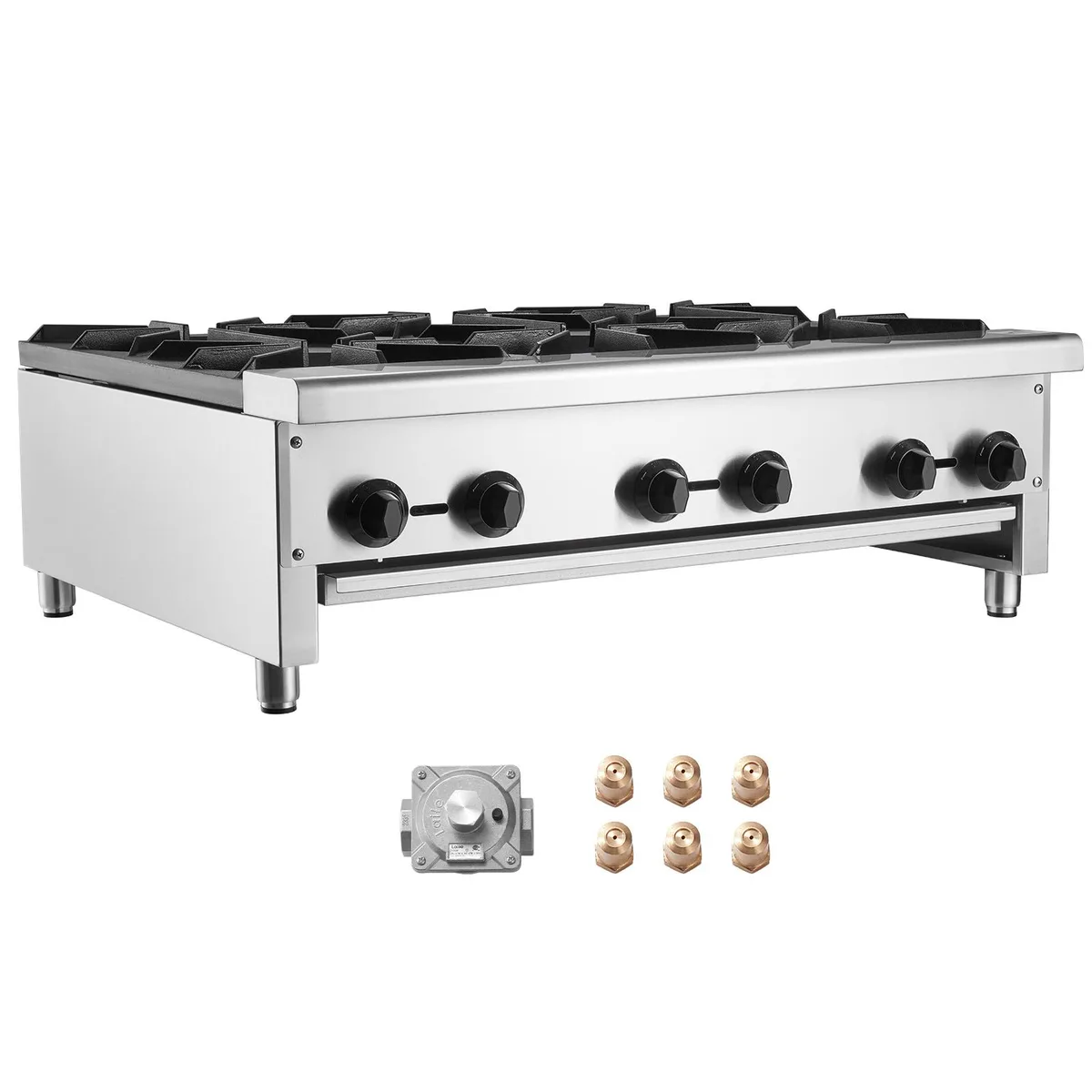 VEVOR VEVOR GHP-636 Commercial Gas Stove 6 Burners 168,000 BTU — product photo
