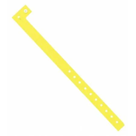 Partners Brand Partners Brand WR120YE Day-Glo Plastic Wristbands Yellow PK500 — product photo