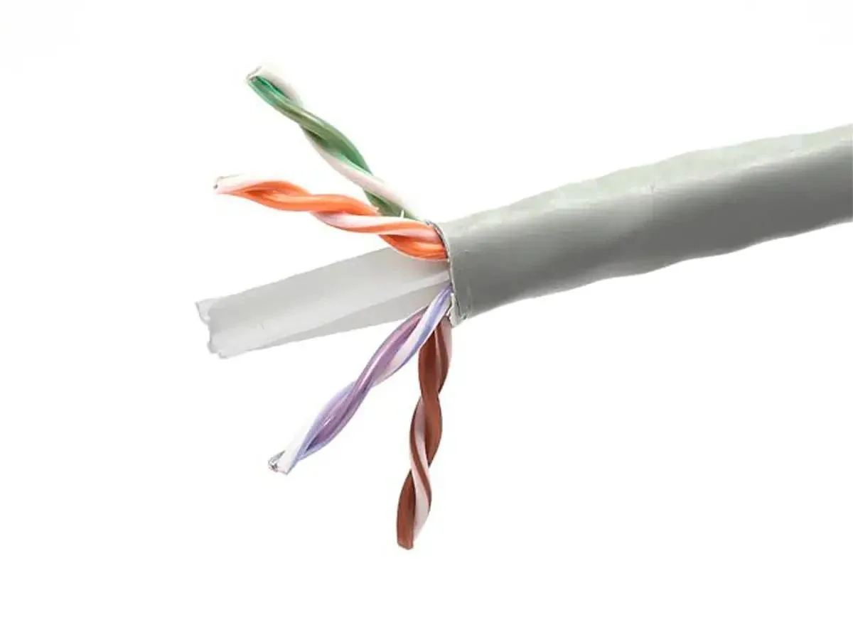 Gray Cat6 Ethernet patch cable 10 ft with thin flexboot RJ45 connectors