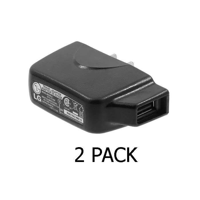 LG Electronics LG Electronics STA-U12WR 2-Pack Travel Wall Charger Adapter — product photo