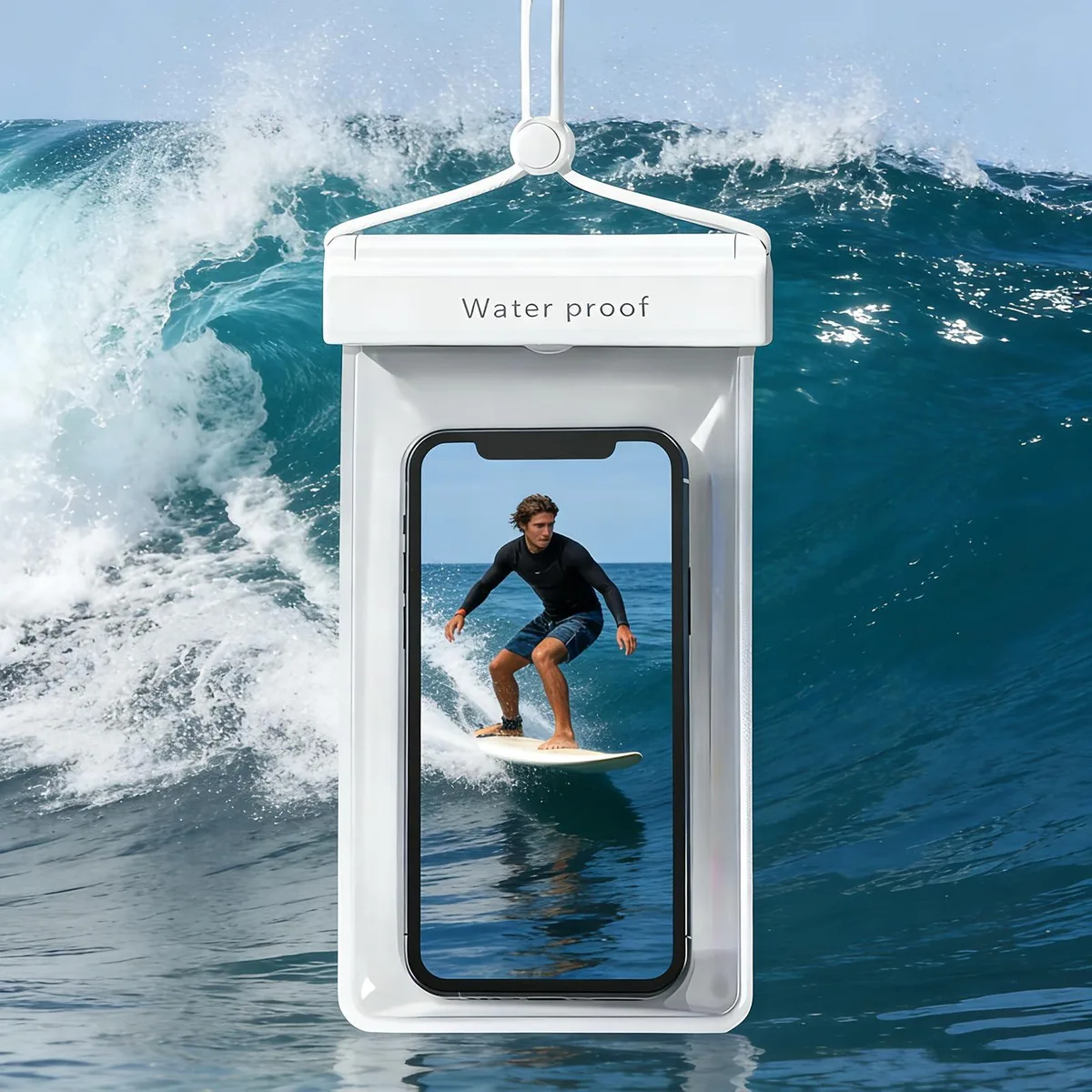 No Sew No Sew Curve 8530 waterproof phone pouch White cell phones - unlocked — product photo