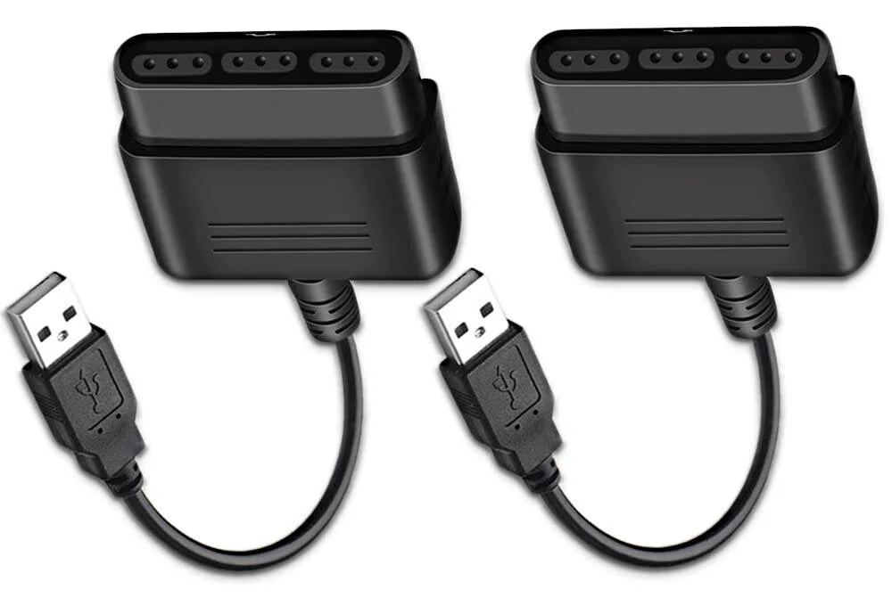 KEHIPI KEHIPI SBTJ001 PS2 Controller to USB Adapter 2 Pack — product photo