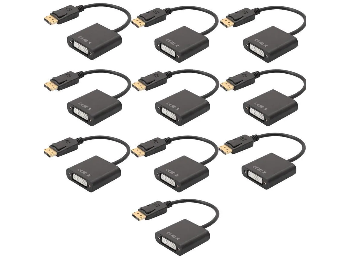BUCIER BUCIER DisplayPort to DVI adapter 10 pack — product photo