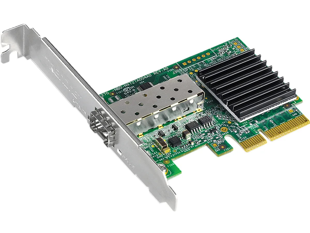 TRENDnet TRENDnet TEG-10GECSFP 10Gbps PCIe 2.0 x4 SFP+ network card — product photo