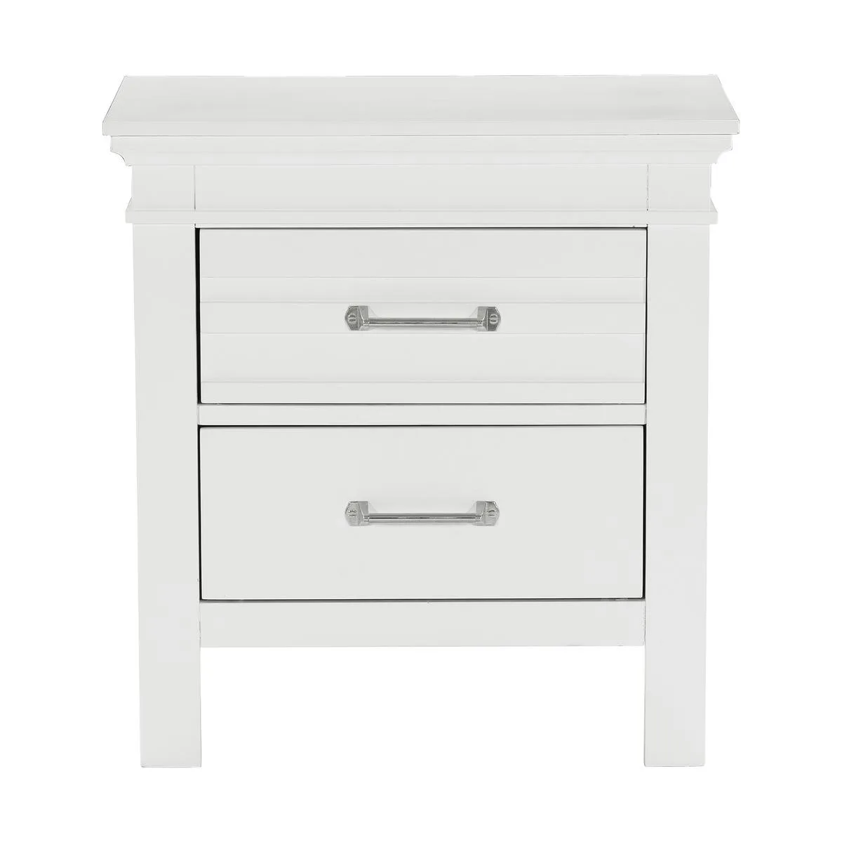 tuphen tuphen Blaire Farm Nightstand White 24x16x25 2 Drawers — product photo