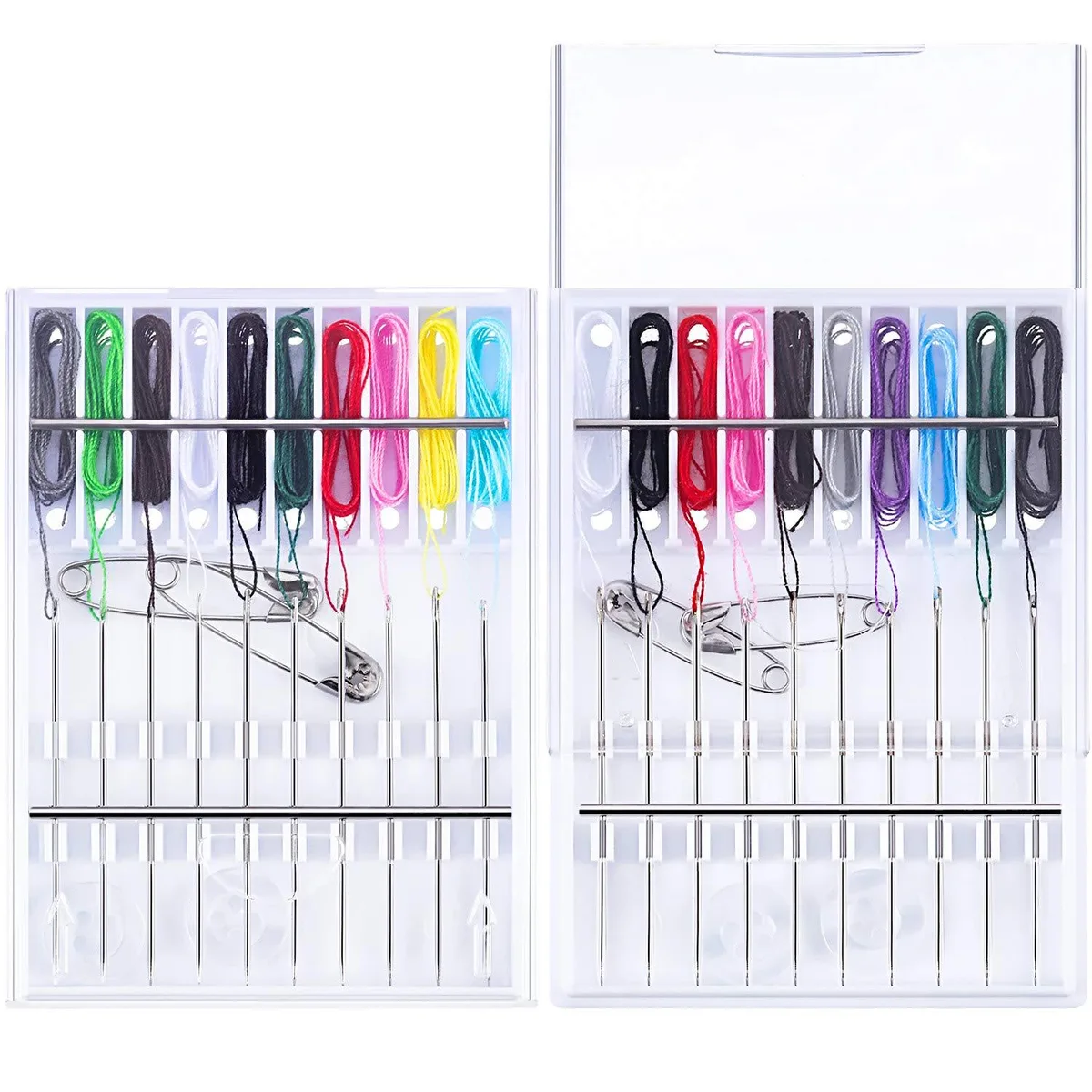  HESTYA Pre-Threaded Needle Kit 20 Pcs Mixed Color — product photo
