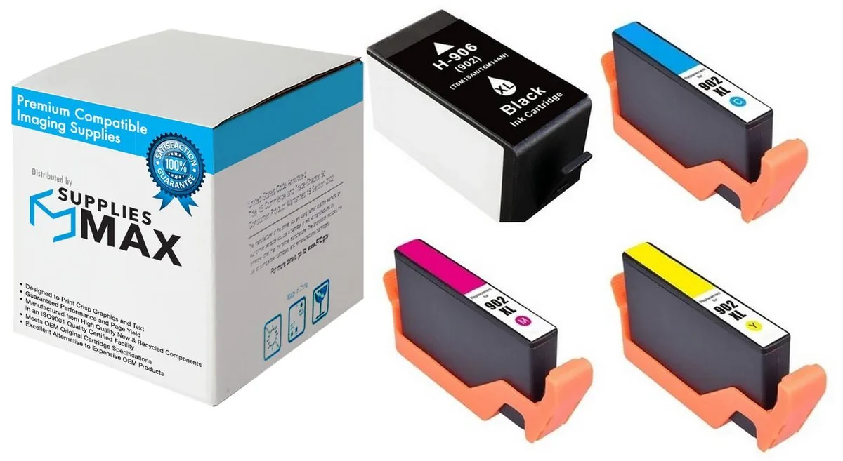 SuppliesMax SuppliesMax Remanufactured Inkjet Combo Pack HP 906XL/902XL 1500 Pages — product photo