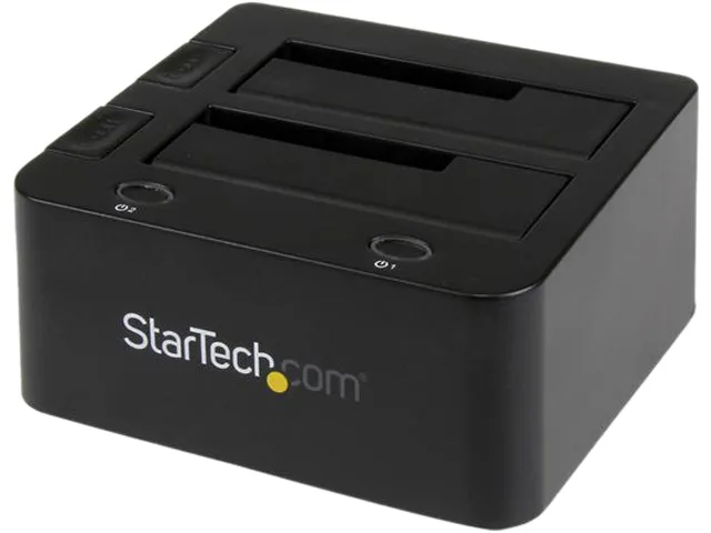 STARTECH STARTECH UNIDOCKU33 2-bay USB 3.0 SATA IDE drive dock 2.5in 3.5in UASP — product photo