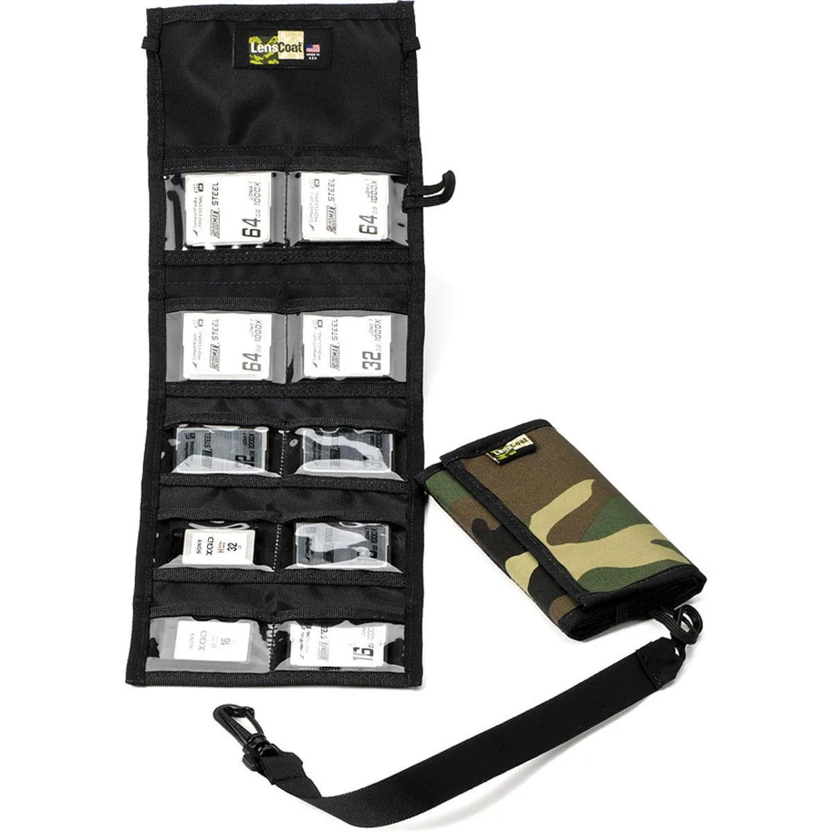 LensCoat LensCoat CF10 Memory Card Wallet Forest Green Camo — product photo