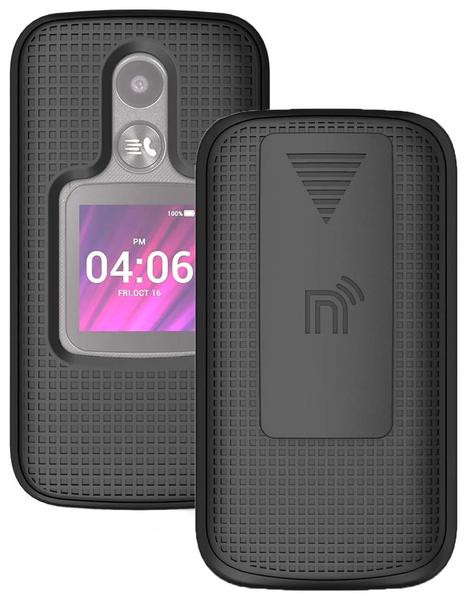 Nakedcellphone Nakedcellphone A406DL Hard Case + Belt Clip Holster Combo 13 Positions — product photo