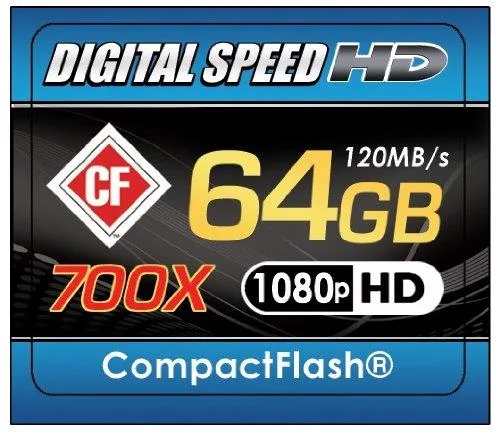 Digital Speed Digital Speed 64GB 700X 120MB/s Error Free (CF) Memory Card Class 10 — product photo