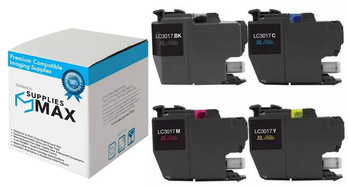 SuppliesMax SuppliesMax LC-3017VALBP Inkjet Combo Pack (BK/C/M/Y) 550 pages — product photo