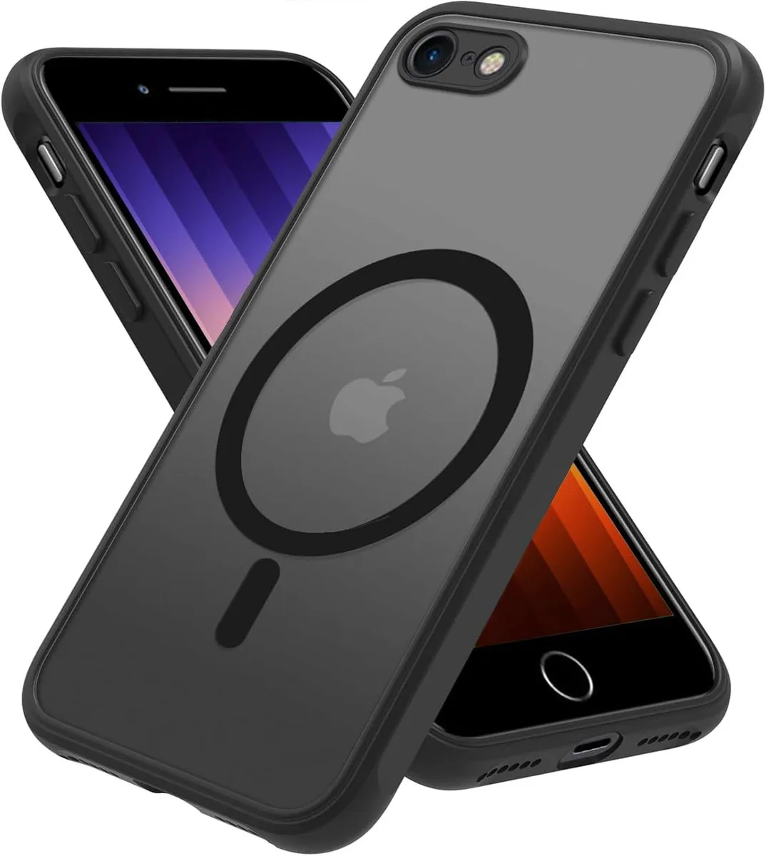 iworkmart iworkmart Magnetic Case for iPhone SE 2022 2020 iPhone 8 7 Black — product photo