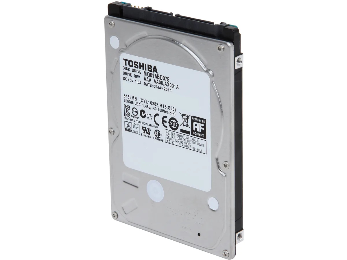 Toshiba Toshiba MQ01ABD075 750GB 5400 RPM laptop hard drive — product photo