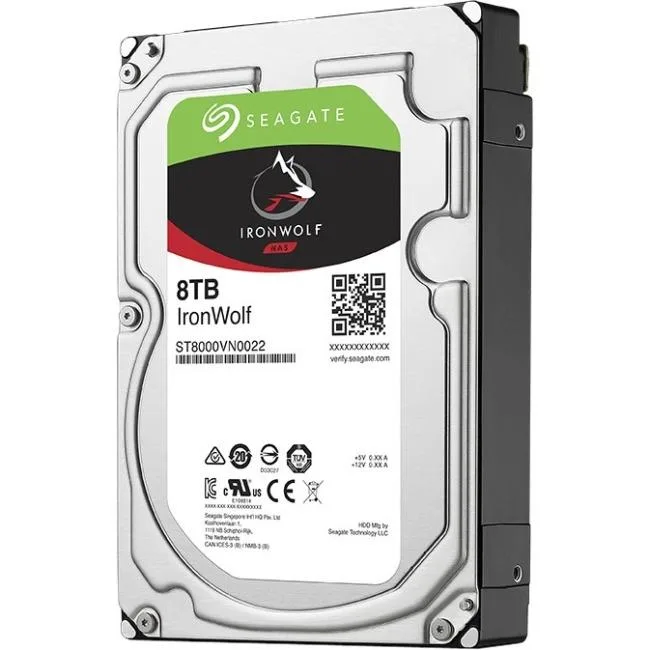 Seagate Seagate IronWolf ST8000VN0022 8TB 7200 RPM 256MB SATA 6.0Gb/s 3.5" internal hard drive — product photo