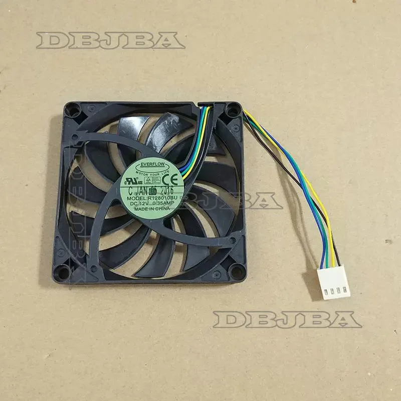 DBTLAP DBTLAP Everflow R128010BU 80mm 10mm Slim Cooler Fan 12V 0.35A laptop cooling pad — product photo
