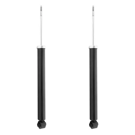 Two nitrogen gas charged rear shock absorbers in a kit box