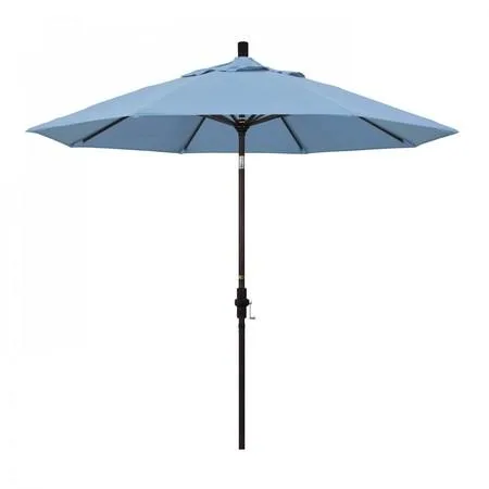 California Umbrella California Umbrella Octagon 9 ft Patio Umbrella Air Blue 102.38" H — product photo