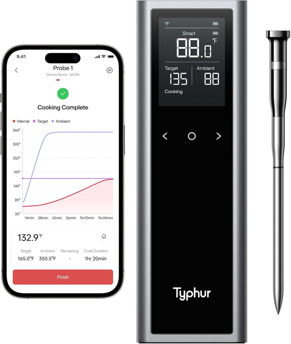 Typhur Typhur Sync One 1-Probe Wireless Thermometer Bluetooth 5.3 WiFi 2.4GHz — product photo