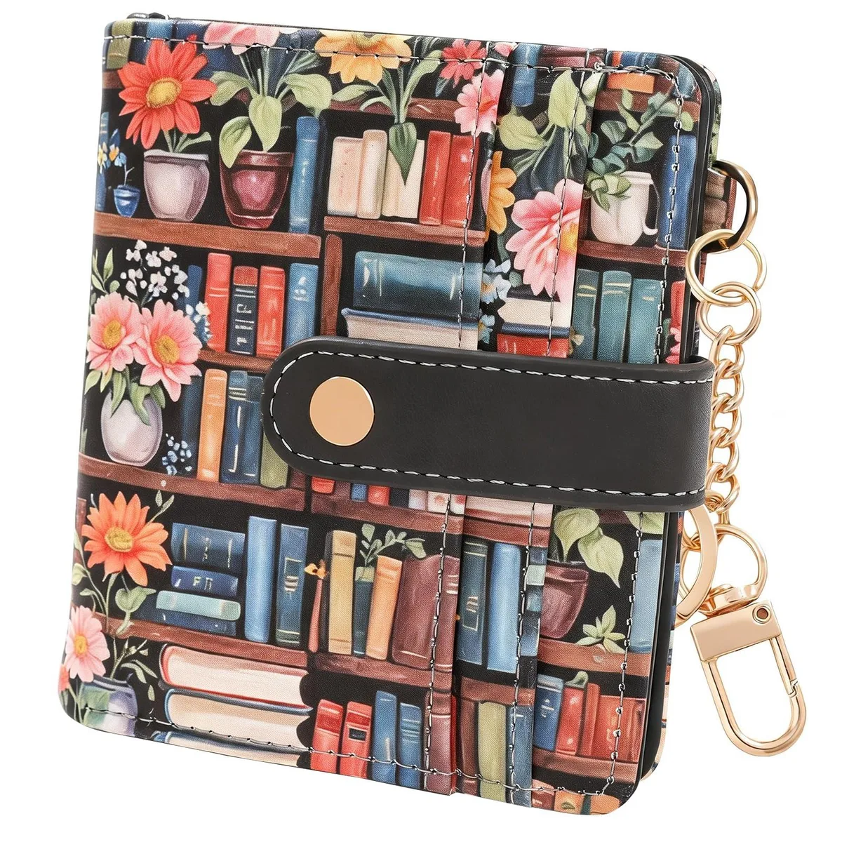  COOKOOKY 2025.11.16.008 wallet Brown 4.3 in x 3.93 in x 1.18 in 10 card slots — product photo
