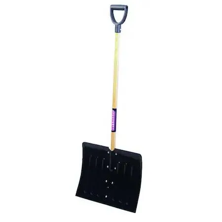 Westward Westward 6YU43 Snow Shovel 18 in Blade 37 in Wood D-Grip Handle — product photo