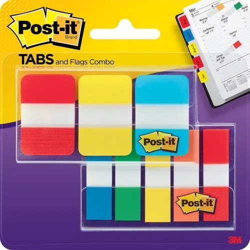 3M 3M 686COMBO1 Post-it Super Sticky Classroom Value Pack 136 Tab Dividers Multicolor — product photo