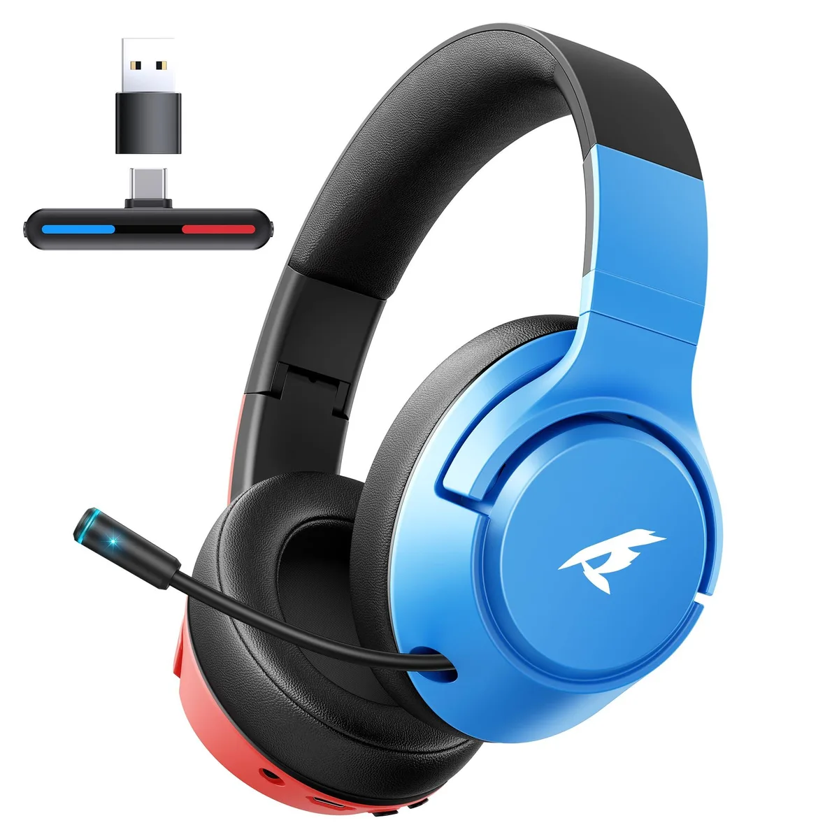  INSTEN CG-01 2.4GHz Wireless Gaming Headset Blue — product photo