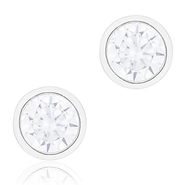 ORROUS &amp; CO ORROUS &amp; CO 18K White Gold Plated Cubic Zirconia Stud Earrings 2.00 Carats — product photo