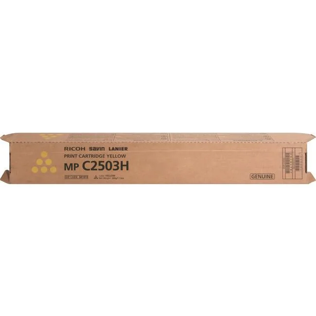 Ricoh Ricoh 841919 Yellow Toner Cartridge 9500 yield — product photo