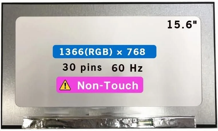 NUOLAISUN NUOLAISUN 15.6" LCD Screen 1366x768 30-pin Dell Precision 3550 3551 — product photo